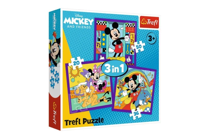 Trefl Puzzle - Mickey a jeho veselá parta - 20, 36 a 50 dílků