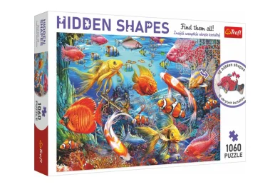 Trefl Puzzle - Život pod vodou - Skryté tvary - 1060 dílků