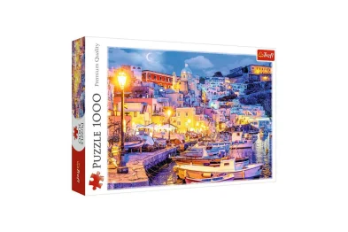 Trefl Puzzle - Ostrov Procida v noci, Itálie - 1000 dílků