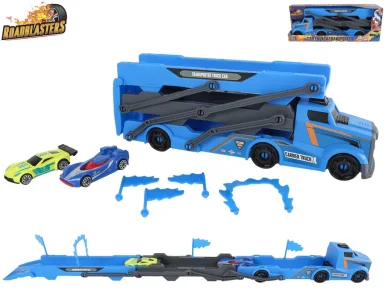 Mikro trading Roadblasters - Tahač aut na volný chod s auty 2 ks a vystřelovačem aut