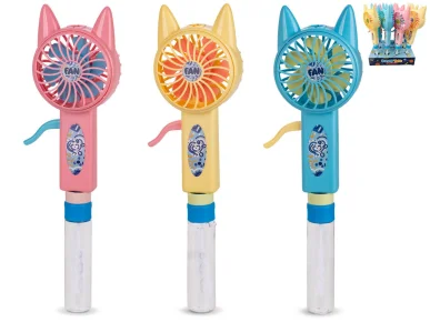 Mikro trading Bublifuk s větrákem KOČKA - 29 cm