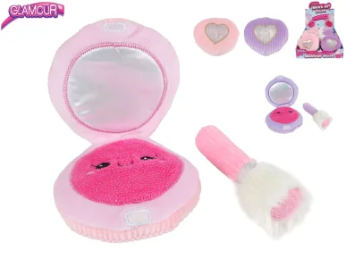 Mikro trading Glamour - Pudřenka plyšová - 10 cm - 2 barvy