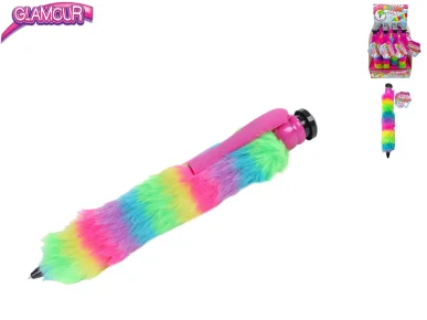 Mikro trading Glamour - Propiska jumbo - 28 cm - chlupatá