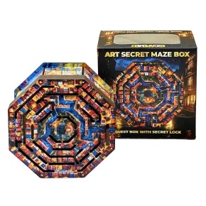 EscapeWelt Dřevěný hlavolam - Art Secret Maze Box