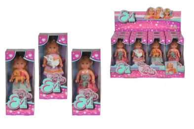 Simba Toys Evi Love - Panenka Evička se zvířátkem - 3 druhy