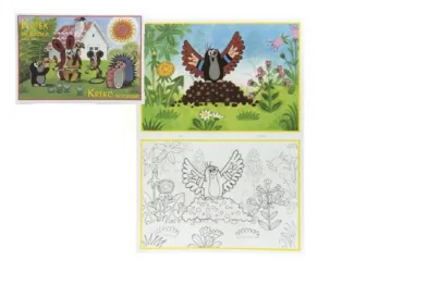 Teddies Omalovánky Krtek se raduje A5