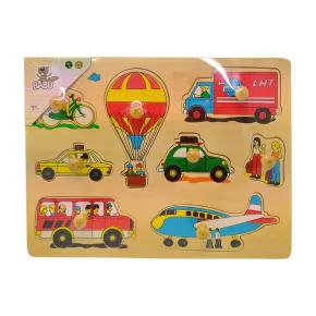 BABU Vkládačka - Dopravní prostředky s úchytem