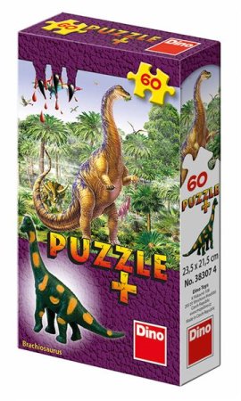 Dino Puzzle - Dinosauři - 60 dílků + Figurka