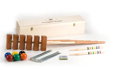 Lucio Londero Kroket Professional 9806/WB - pro 6 hráčů - dřevěná krabice