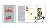 Modiano Texas Poker Size - 2 Jumbo Index - Profi plastové karty - šedá