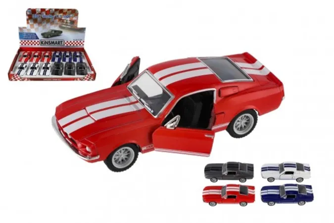 Teddies Auto Kinsmart Shelby GT-500 - kov 13 cm