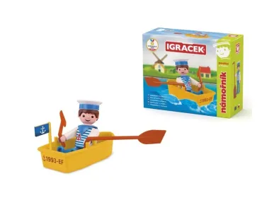 Efko IGRÁČEK - Námořník - figurka s lodičkou