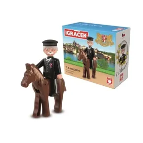 Efko IGRÁČEK - T. G. Masaryk - figurka s koněm