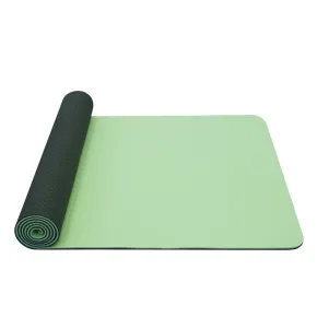 Yate Yoga mat dvouvrstvá - světle zelená / tmavě zelená