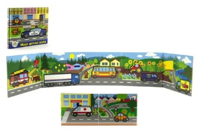 Teddies Knížka Leporelo - Moje první auta