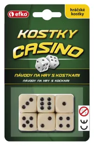 Efko Hrací kostky CASINO - keramické