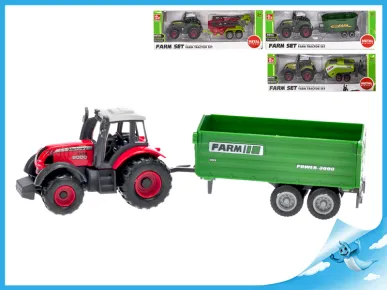 Mikro trading Traktor s vlečkou - 16 cm