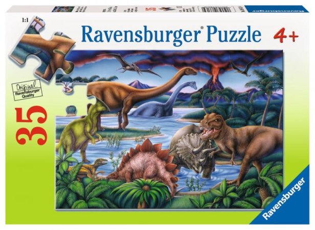 Ravensburger Puzzle - Dinosauří hřiště - 35 dílků