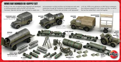 Airfix Plastikový model diorama WWII RAF Bomber Re-Supply Set