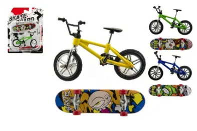 Teddies Skateboard prstový šroubovací s kolem - 10 cm
