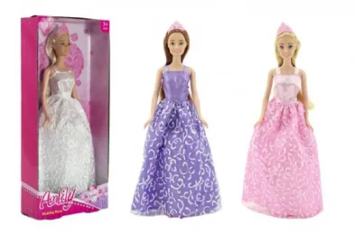 Teddies Panenka v šatech kloubová - 28 cm