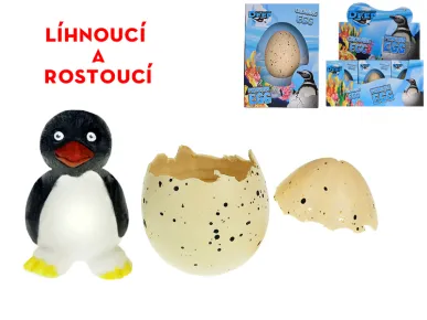 Mikro trading Tučňák líhnoucí a rostoucí ve vajíčku - 6 cm