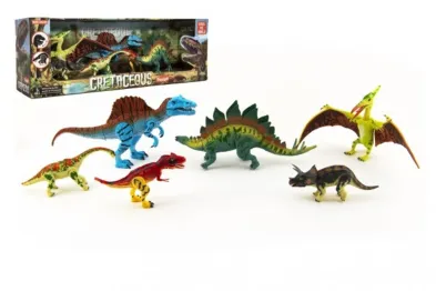 Teddies Sada Dinosaurus hýbající se - 6 ks