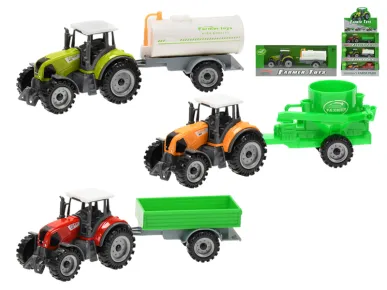 Mikro trading Traktor s přívěsem - 19 cm