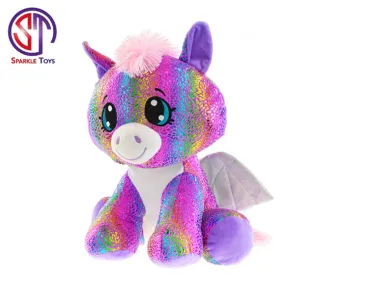 Mikro trading Star Sparkle - Pegas plyšový - 24 cm