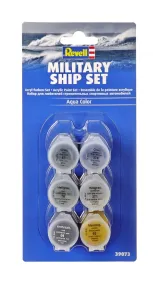 Revell Sada akrylových barev Aqua Color 39073 - Military Ship Set