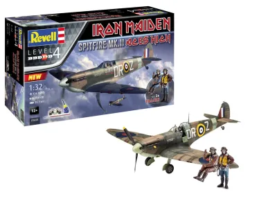 Revell Gift-Set - Plastikový model letadla Spitfire Mk.II "Aces High" Iron Maiden