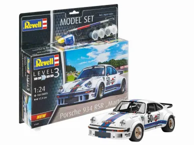 Revell ModelSet - Plastikový model auta Porsche 934 RSR "Martini"
