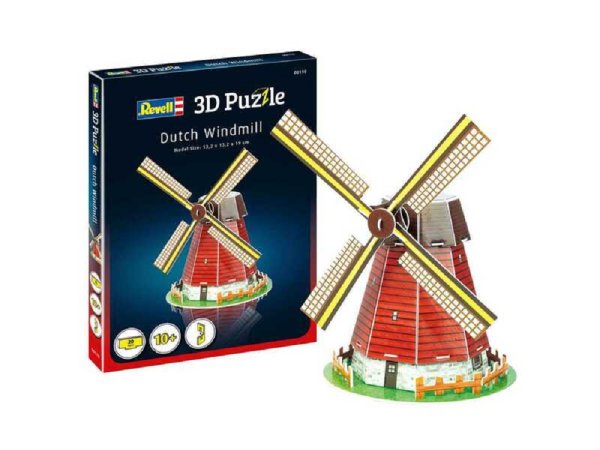 Revell 3D Puzzle Dutch Windmill - 20 dílků