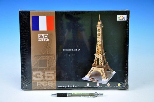 Teddies Skládanka 3D Puzzle - Eiffelova věž