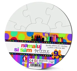 Efko Puzzle - Namaluj si sám puzzle kruh