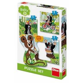 Dino Puzzle - Krtek na louce - 3, 4 a 5 dílků