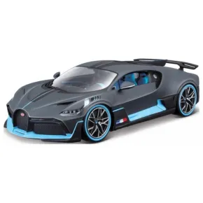 Bburago Sestavený kovový model auta TOP Bugatti Divo Grey