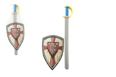 Teddies Meč se štítem - pěnový - 75 cm