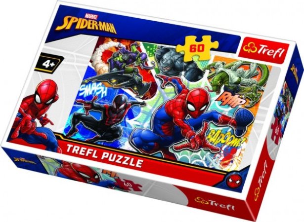 Trefl Puzzle - Disney: Statečný Spiderman - 60 dílků