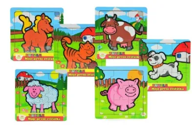 Teddies Moje první zvířátka - Mini puzzle