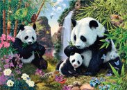 Dino Puzzle Pandy 12 skrytých detailů - 1000 dílků
