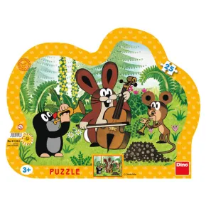 Dino Puzzle deskové - Krtek muzikant - 25 dílků