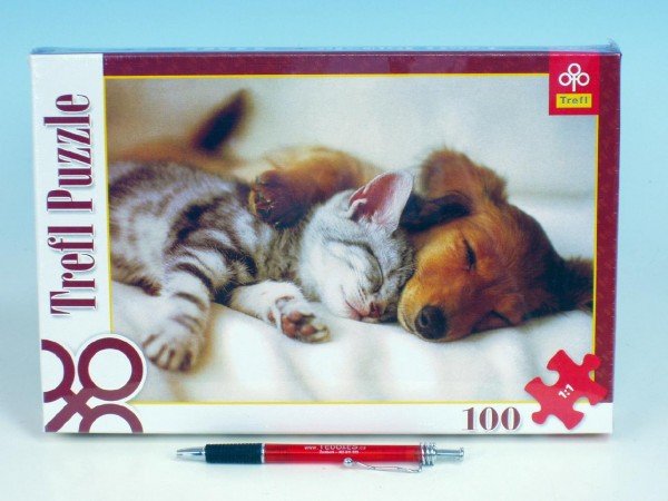 Trefl Puzzle - Spící zvířátka - 100 dílků