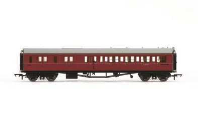 Hornby Vagón osobní - BR Collett Coach Corridor Brake Third Class LH, Maroon