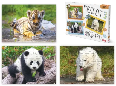 Efko Puzzle SET 3 - Mláďátka v ZOO