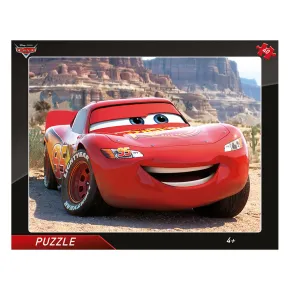 Dino Puzzle v rámečku - Cars - Blesk McQueen - 40 dílků