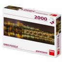 Dino Puzzle panoramatické - Karlův most v noci - 2000 dílků