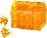 HCM Kinzel 3D Crystal puzzle - Pokladnička truhla s klíčkem - 52 dílků