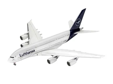 Revell Plastikový model letadla Airbus A380-800 Lufthansa New Livery