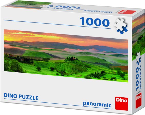 Dino Puzzle panoramatické - Západ slunce - 1000 dílků